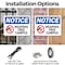 Signmission Weapon Free Campus OSHA Notice Sign, Plastic, 10in W x 7in L, 2PK OS-2PACK-NS-P-710-L-16886 - alternate 7